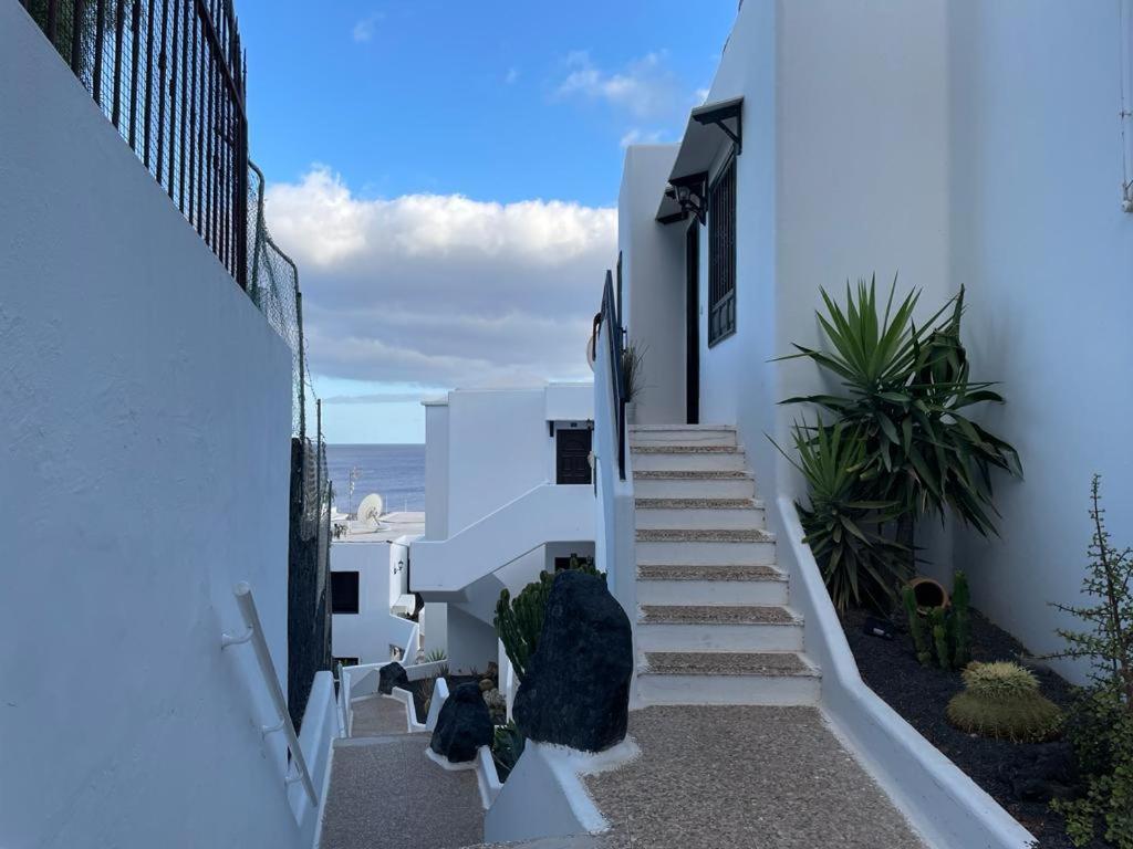 The White Dragos With Ocean View - Ac - Private Pool Leilighet Tías Eksteriør bilde